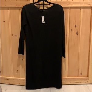Banana Republic Black Ribbed Sweater Dress